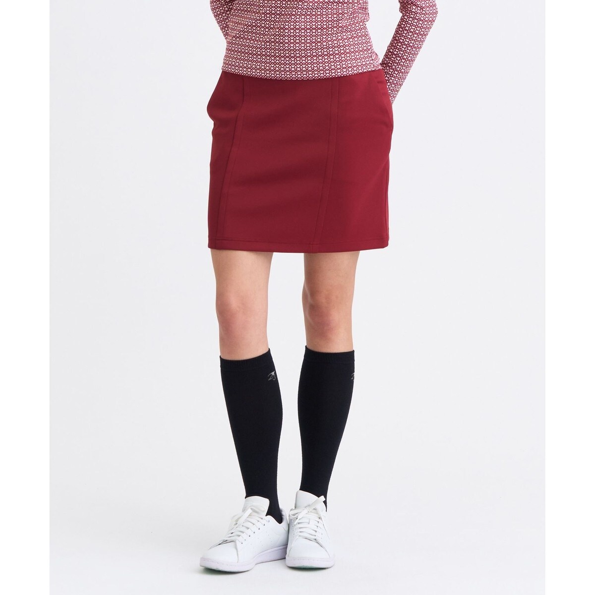 吸水速乾・撥水性・通気性]タフタストレッチバルーンスカート