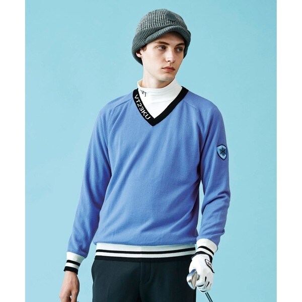 MEN】【手洗い可】裏地付き Vネックニット | 23区GOLF(23KUGOLF