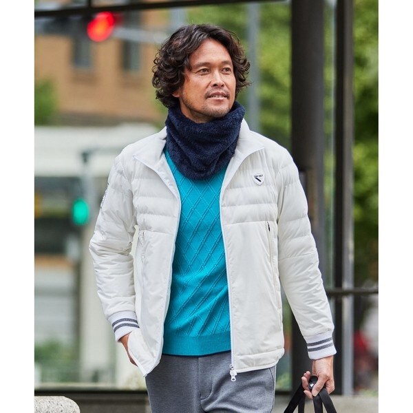 23区 GOLF ストレッチ·撥水　中綿　パディング　ブルゾン　ゴルフ　ネイビー MEN】【ストレッチ・撥水】パディング中綿 ブルゾン | 23区GOLF