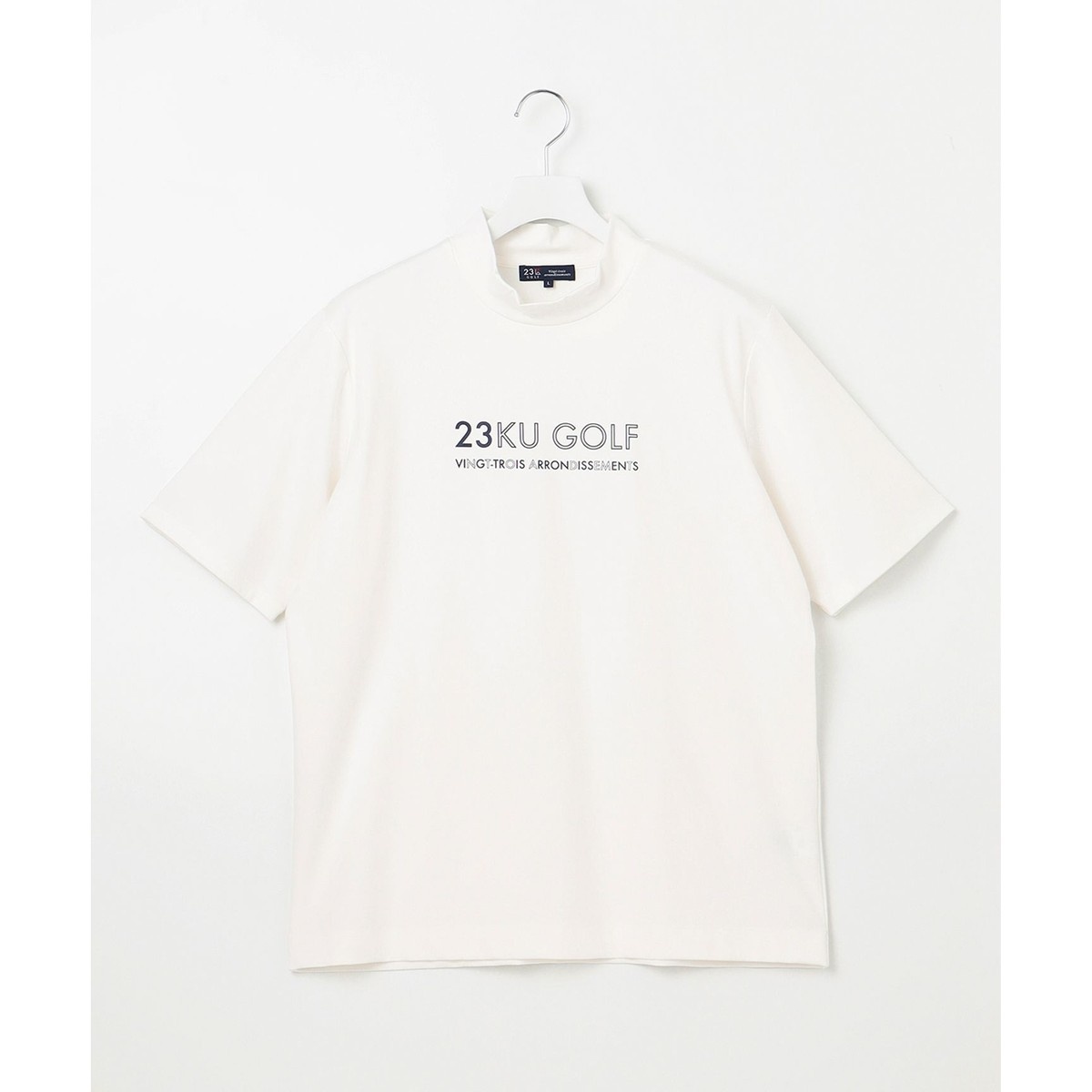 MEN】【UVケア】ロゴ モックネックシャツ | 23区GOLF(23KUGOLF