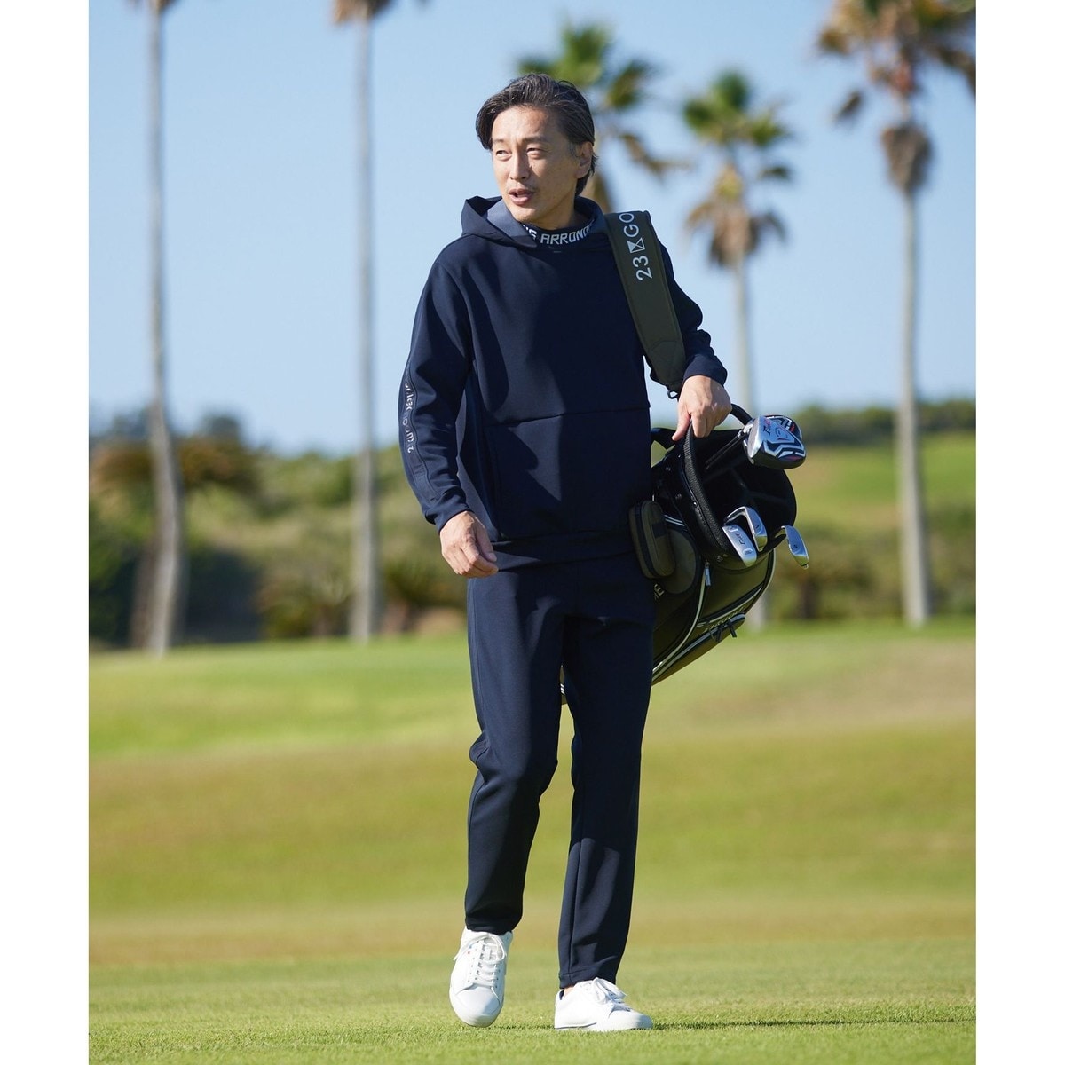 新品ジーフォアゴルフ トレーナー スウェット オーバーメンズL