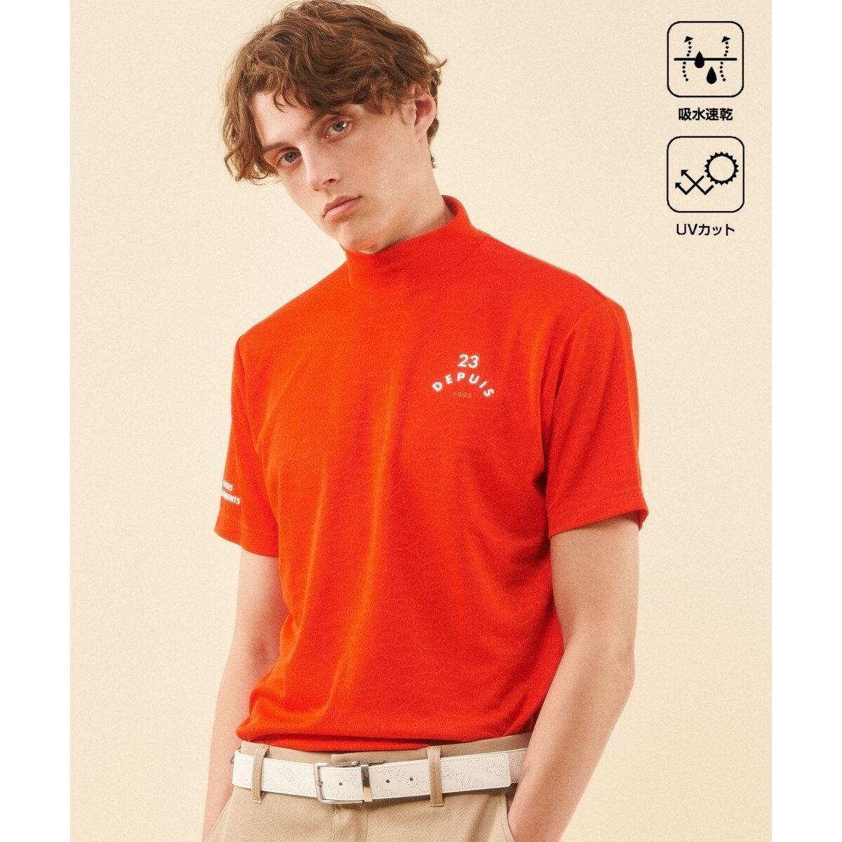 【即納&大特価】 23区GOLF メリーゴーランド鹿の子ポロシャツ（MEN】【吸水速乾 カットソー(半袖/袖なし)