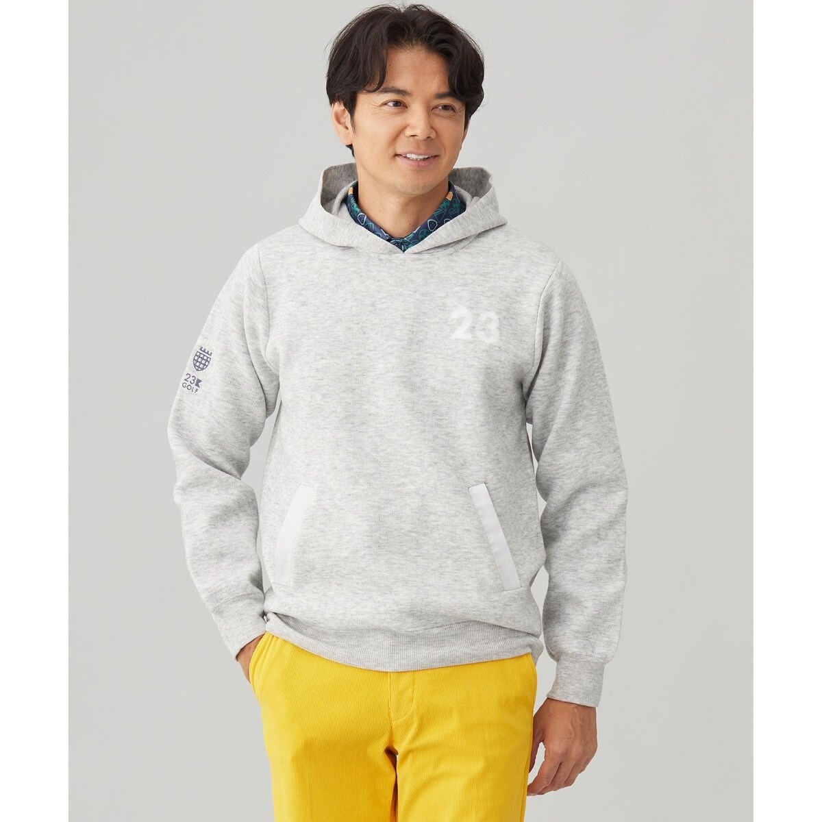 新品【23区GOLF】　裏地付きVネックニット　プルオーバー　セーター　LL 23区GOLF｜【WOMEN】【ウォッシャブル】ノルディック柄裏付き