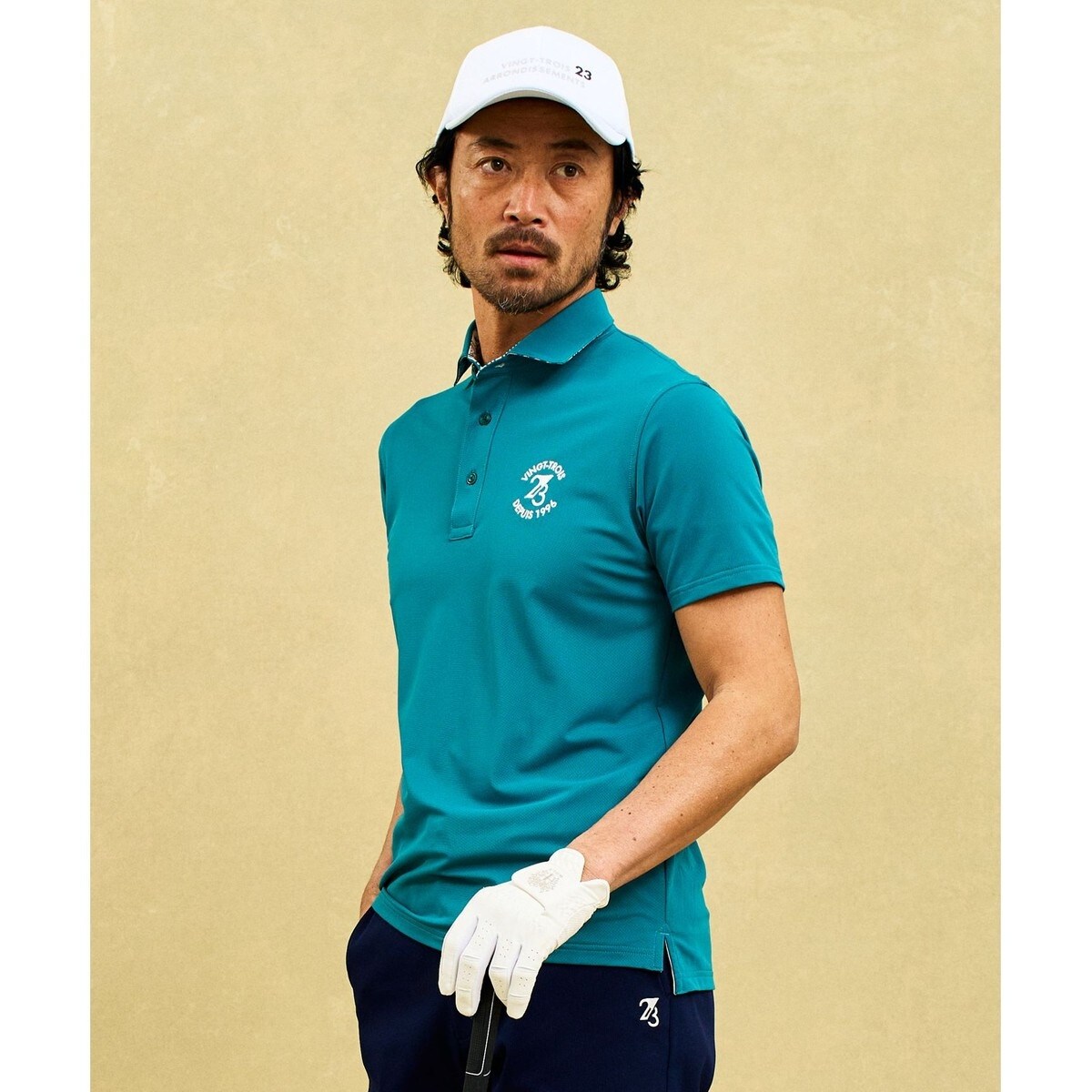 MEN】【WEB＆一部店舗限定】ストライプ柄 半袖ポロシャツ