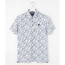 《大人気につき追加生産決定！》【MEN】【吸水速乾/UVカット】リーフ柄 ポロシャツ