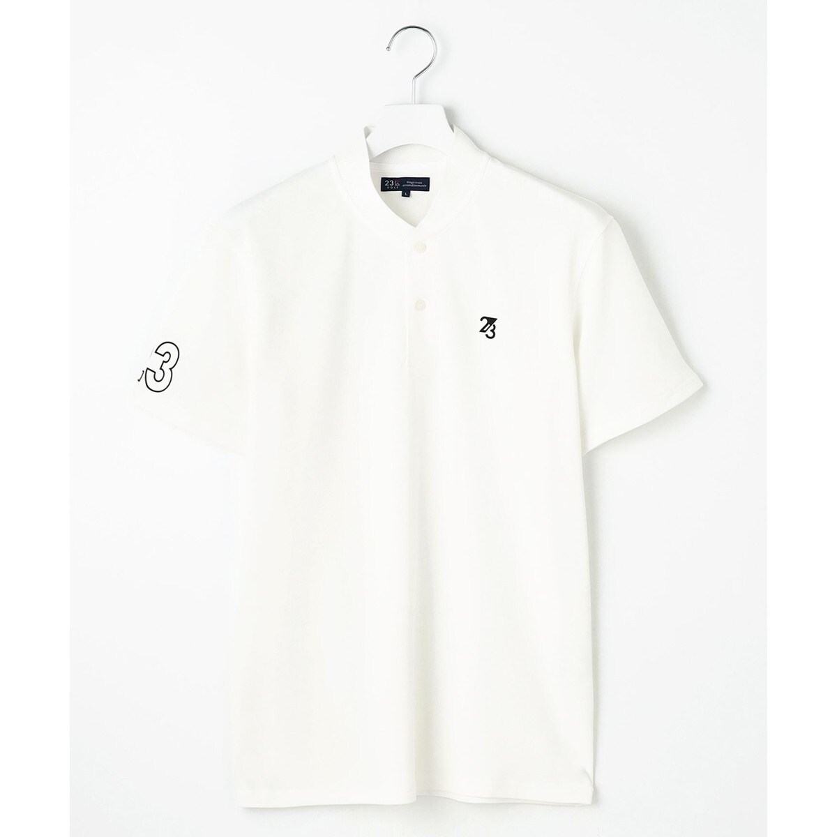 23区 - T383新品23区GOLFキャンディストライプポロシャツ7号￥14300日本製 MEN】グラフィックロゴ 半袖ポロシャツ / 23区GOLF