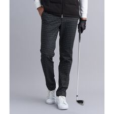 【MEN】裏起毛ジャージーパンツ ストレッチ モノグラム 上品スタイル