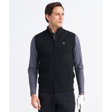 【MEN】リバーシブルニットベスト モノグラム柄