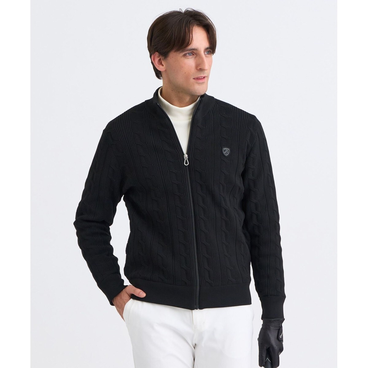 tetsu　23区ゴルフ ジップアップジャケット LL ブラック tetsu 23区ゴルフ ジップアップジャケット LL ブラック tetsu 23