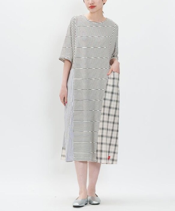 アズノゥアズドゥバズ（as know as de base）/線の集まりワンピース 線の集まりワンピース | アズノゥアズドゥバズ(as know as de base