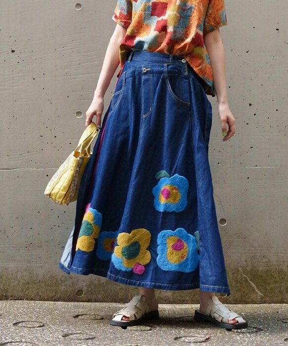 アズノゥアズドゥバズ（as know as de base）/幸せ咲くＡＳ花スカート 幸せ咲くAS花スカート | アズノゥアズドゥバズ(as know as de base