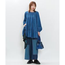 ４段ギャザのデニムＴＮ