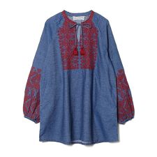 繊細なモチーフデニムＴＮ