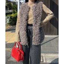 アズノゥアズピンキー(AS KNOW AS PINKY)のプードルファーＬベスト