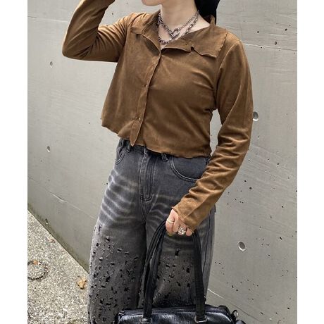 [^:PB8402]y₩ɖNbvhVcNbvh̃[VćA邾Őꂽۂo܂B␞̃[fUC炵vXAły₩ɌĂ܂B킹ACeŃJWAɂtH[}ɂBVvȒɂ݊̂ŁAꖇŎ̃R[fBl[g܂Bmodel tall:158cm