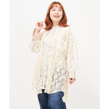 大きいサイズ】レースで重ねたロングSH | アズノゥアズオオラカ(AS 