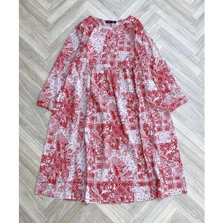 大きいサイズ】MIXプリントワンピース | アズノゥアズオオラカ(AS  