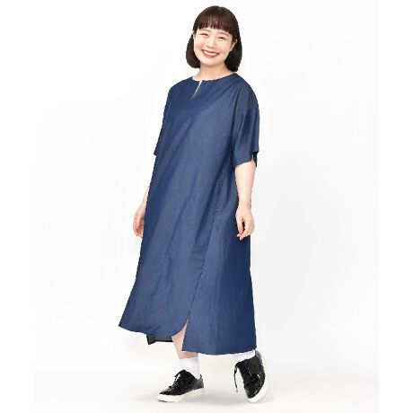 大きいサイズ】まるでデニムワンピース | アズノゥアズオオラカ(AS 