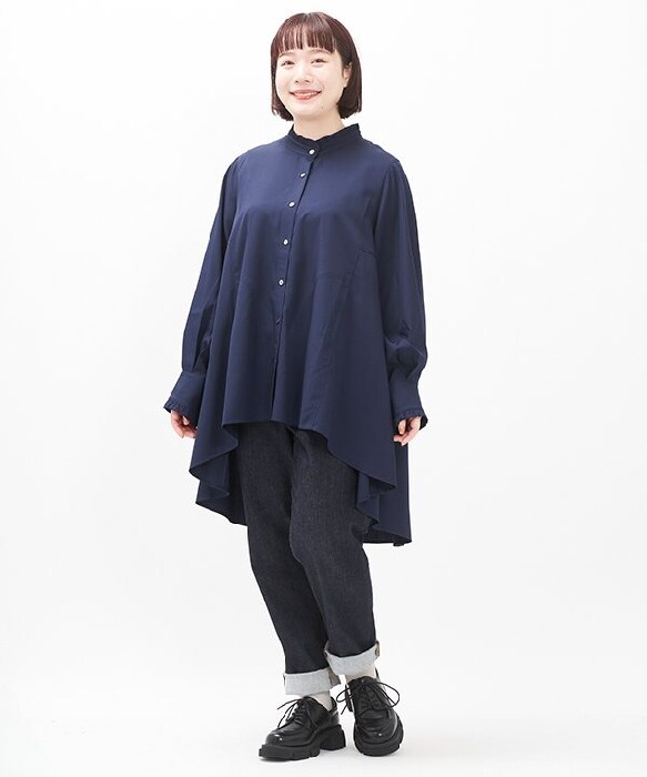 アズノゥアズ オオラカ あったかウール混変形デザインワンピース 15号