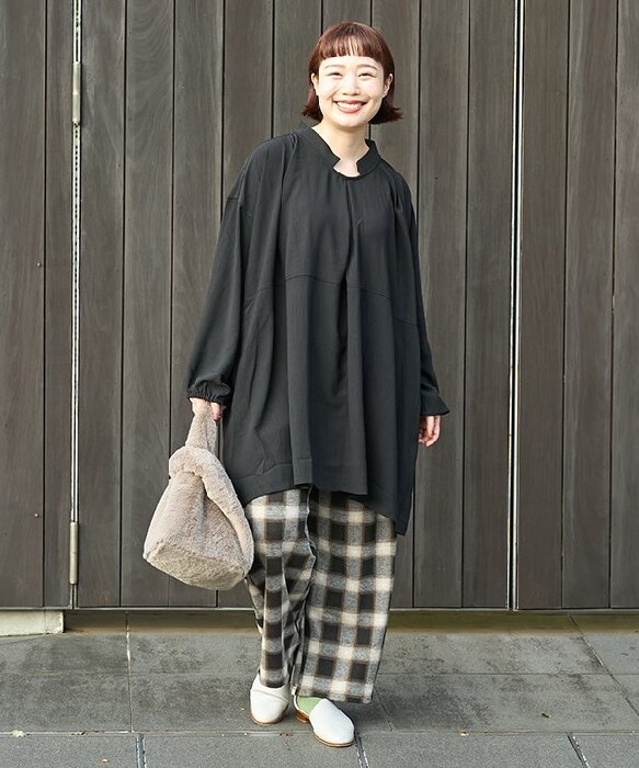 アズノゥアズオオラカ ピンタックデニムシャツワンピース 大きい