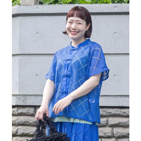 今期完売品】アズノゥアズオオラカ ペタペタ刺繍たっぷりSH コットン 