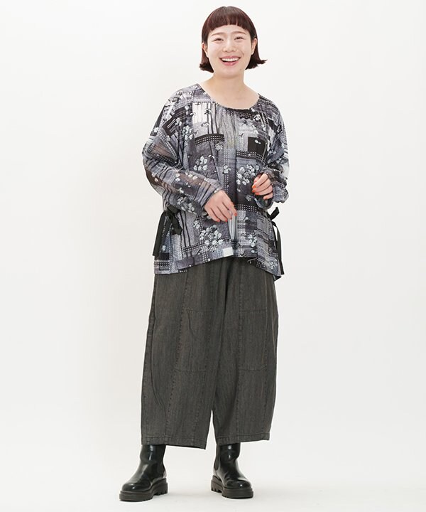 美品】フランシュリッペ 足長2way デニムワイドパンツ - メルカリ
