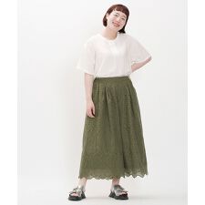 大きいサイズ】スカラ刺繍贅沢PT | アズノゥアズオオラカ(AS KNOW AS 