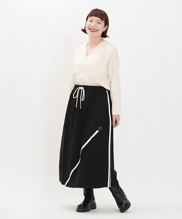 大きいサイズ】Zipラインスカート | アズノゥアズオオラカ(AS KNOW