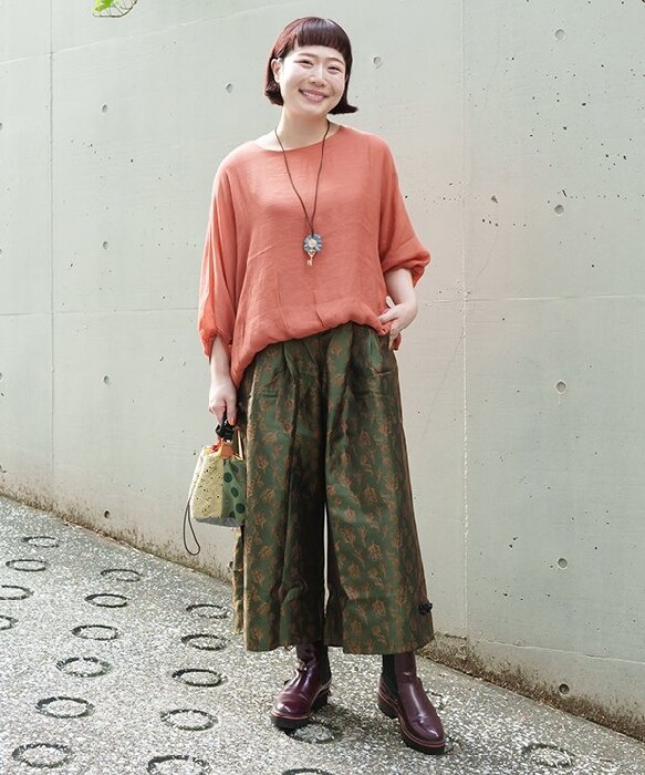 アズノゥアズオオラカ（AS KNOW AS olaca）/【大きいサイズ】裾からチャイナＪＱＰＴ 大きいサイズ】裾からチャイナJQPT | アズノゥアズオオラカ(AS