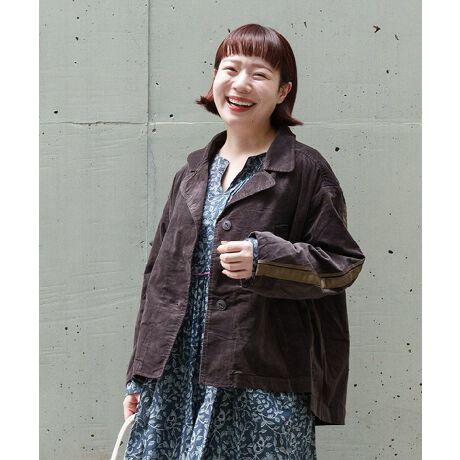 大きいサイズ】ストレッチ別珍リバJK | アズノゥアズオオラカ(AS 