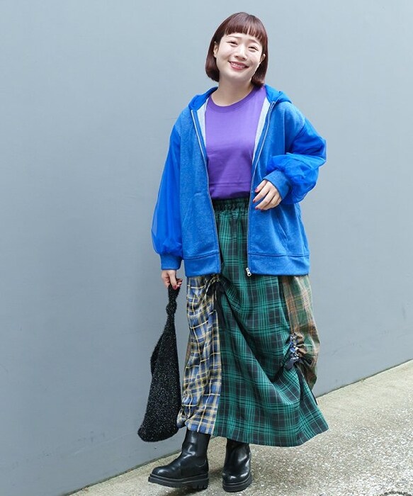 大きいサイズ】ギュギュッとチェックSK | アズノゥアズ