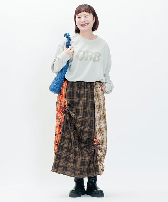 【希望価格】アズノウアズオオラカ 15号大きい タータンチェック ラップスカート tresorstore_2400014190854