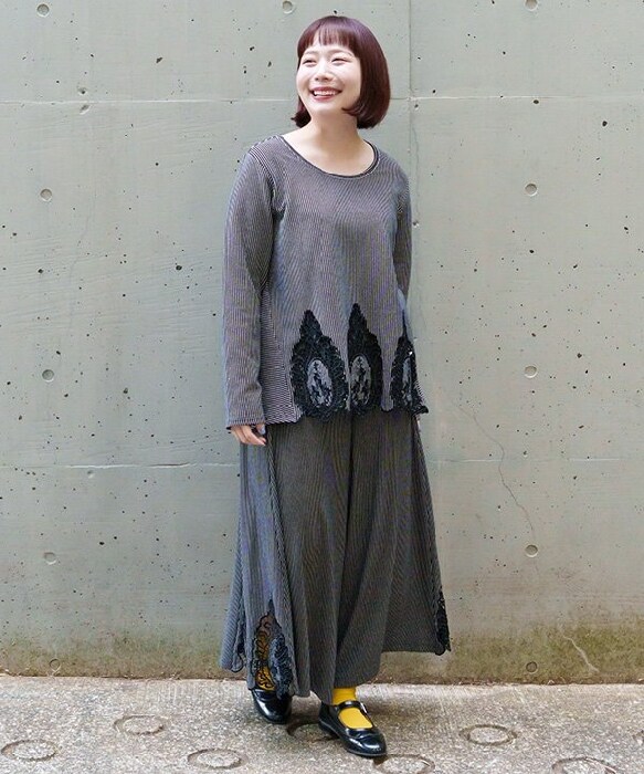 大きいサイズ 5 今季新品 カットワークのBDPT アズノウアズオオラカ 大きいサイズ】カットワークのBDPT | アズノゥアズオオラカ