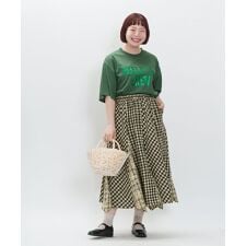 アズノゥアズオオラカ(AS KNOW AS olaca)の【大きいサイズ】表面にこだわった格子ＳＫ