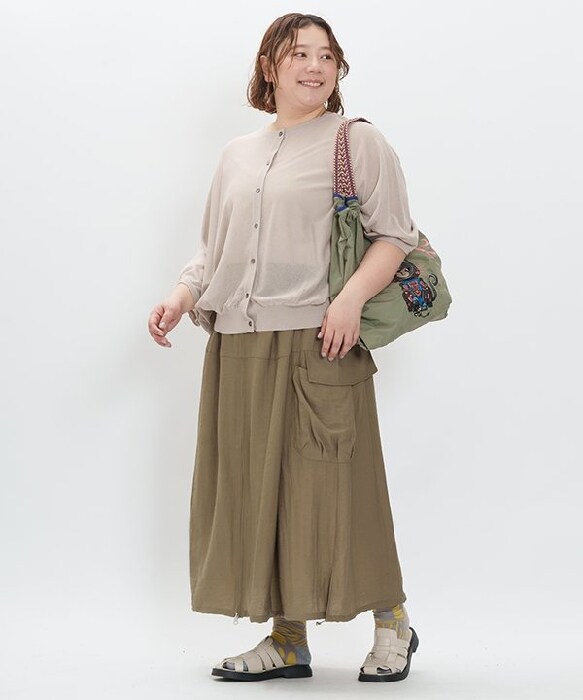 as knou as ドゥバズ　シフォン ロングスカート✴️オオラカサイズ対応✴️ アズ ノゥ アズ オオラカ(AS KNOW AS olaca) レディース