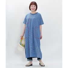 【大きいサイズ】チッチステッチＢＤワンピ