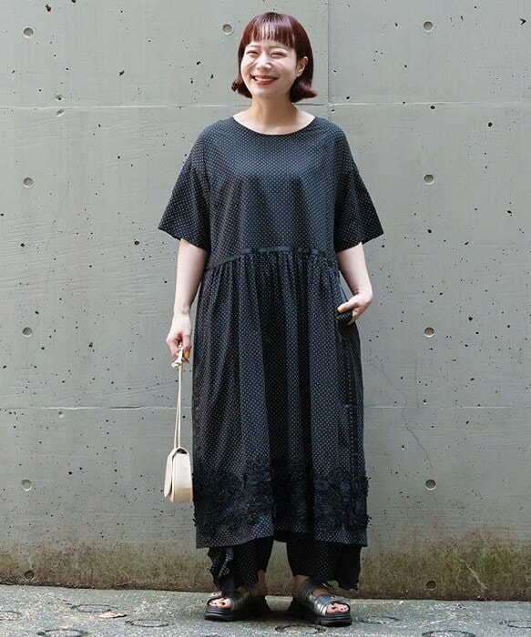 まあ太郎　as know as オオラカ ワンピース AS KNOW AS olaca アズノウアズオオラカ 19号 デニム ロング