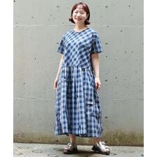 アズノゥアズオオラカ(AS KNOW AS olaca)の【大きいサイズ】チェックに咲いたよＯＰ