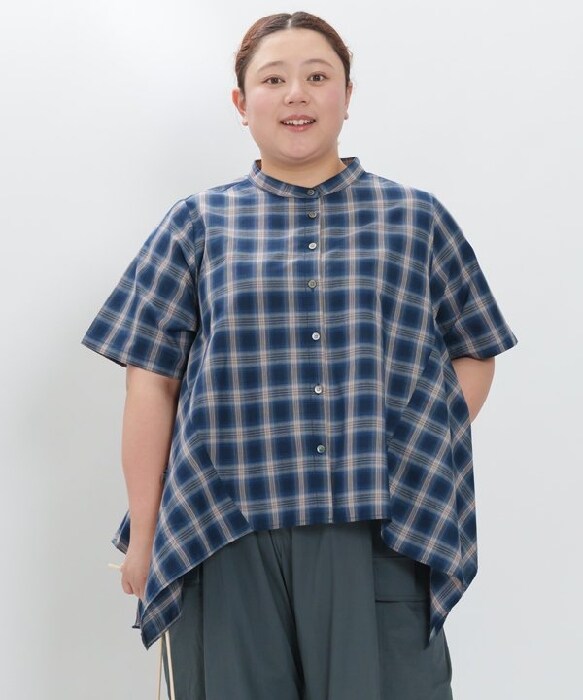 #snc アズノゥアズオオラカ AS KNOW AS olaca シャツ・ブラウス 半袖 チェック レース  レディース [922287] 2枚で4通りシャツ | AS KNOW AS オンラインショップ