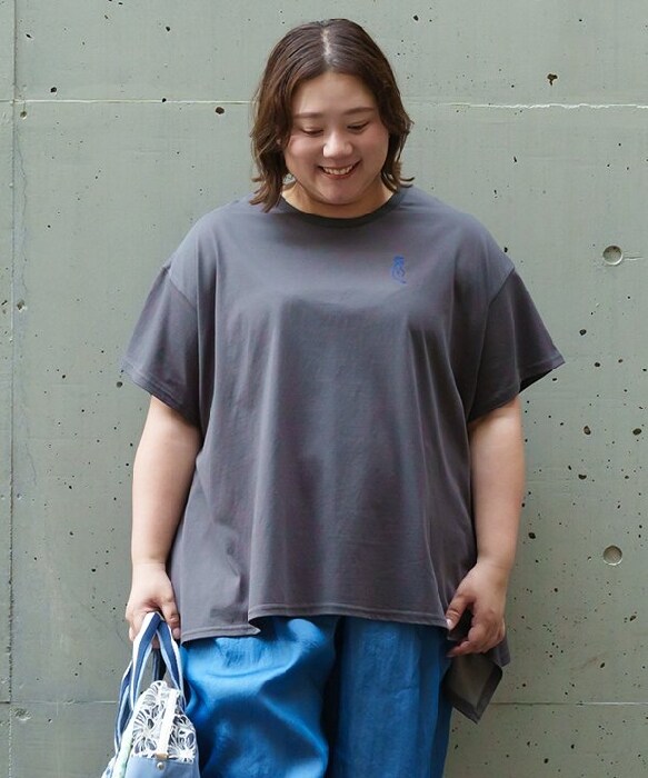 99.9様【新品】アズノゥアズ　オオラカ　スーパーレースミックスチュニック 大きいサイズ】呼吸冷感スラちゃんPO | アズノゥアズオオラカ