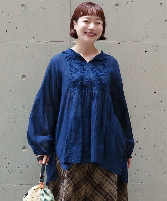 as know as olaca ピロピロモチーブラウス　黒 アズ ノゥ アズ オオラカ(AS KNOW AS olaca) レディース