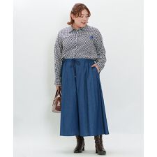 アズノゥアズオオラカ(AS KNOW AS olaca)の【大きいサイズ】テロリロリデニムスカＰＴ