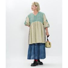 大きいサイズ】ペタペタ刺繍たっぷりSH | アズノゥアズオオラカ(AS 