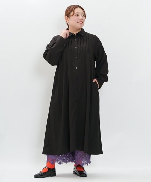 【未使用　タグ付　大きいサイズ】アズノゥアズ オオラカ　ロングワンピース ❁⃘新品未使用タグ付き❁⃘ アズノゥアズオオラカ AS KNOW AS