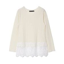 【大きいサイズ】のびのび３ＤレースロンＴ