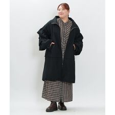 【大きいサイズ】フリルフリルロングコート