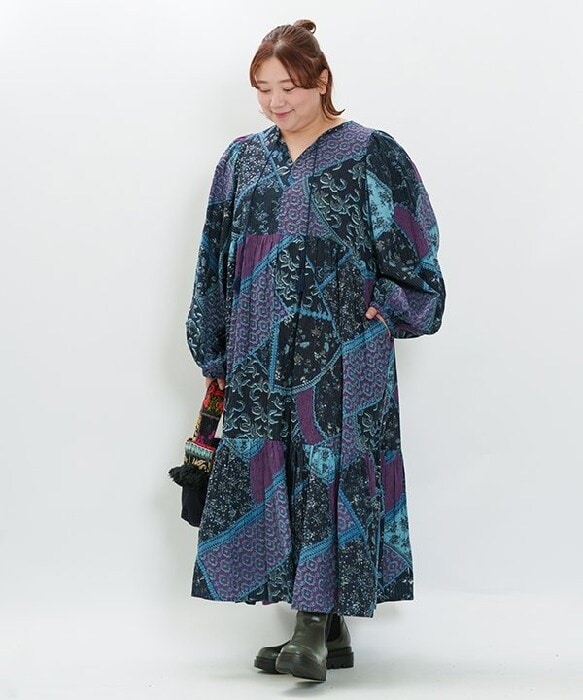 アズノゥアズオオラカ（AS KNOW AS olaca）/【大きいサイズ】主役を飾るプリントＯＰ 大きいサイズ】主役を飾るプリントOP | アズノゥアズオオラカ(AS