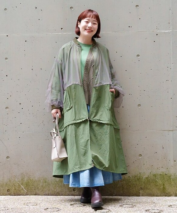 大きいサイズ】花咲くスライバーCO | アズノゥアズオオラカ(AS KNOW