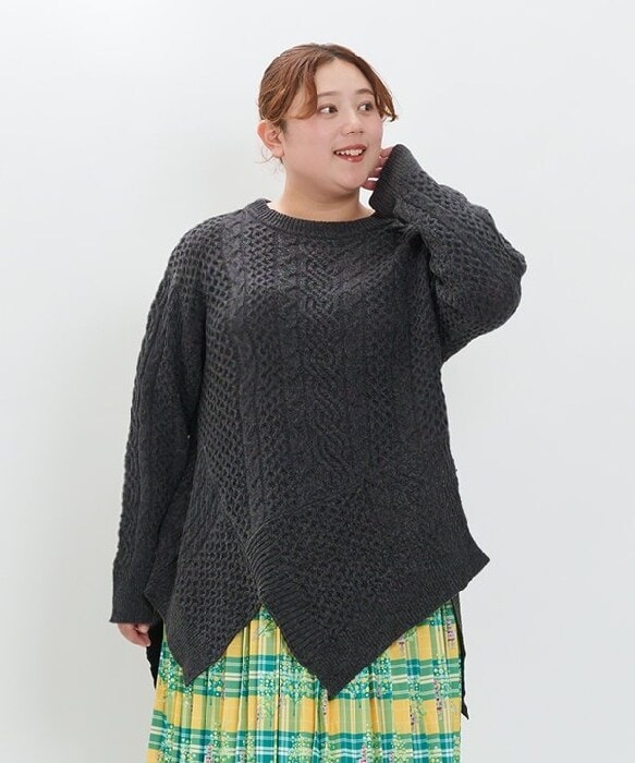 アズノゥアズオオラカ（AS KNOW AS olaca）/【大きいサイズ】沢山ケーブルモールＰＯ 大きいサイズ】沢山ケーブルモールPO | アズノゥアズオオラカ(AS