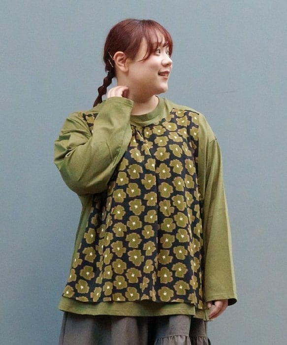 アズノゥアズオオラカ（AS KNOW AS olaca）/【大きいサイズ】フラワーマッピングＰＯ 大きいサイズ】フラワーマッピングPO | アズノゥアズオオラカ(AS